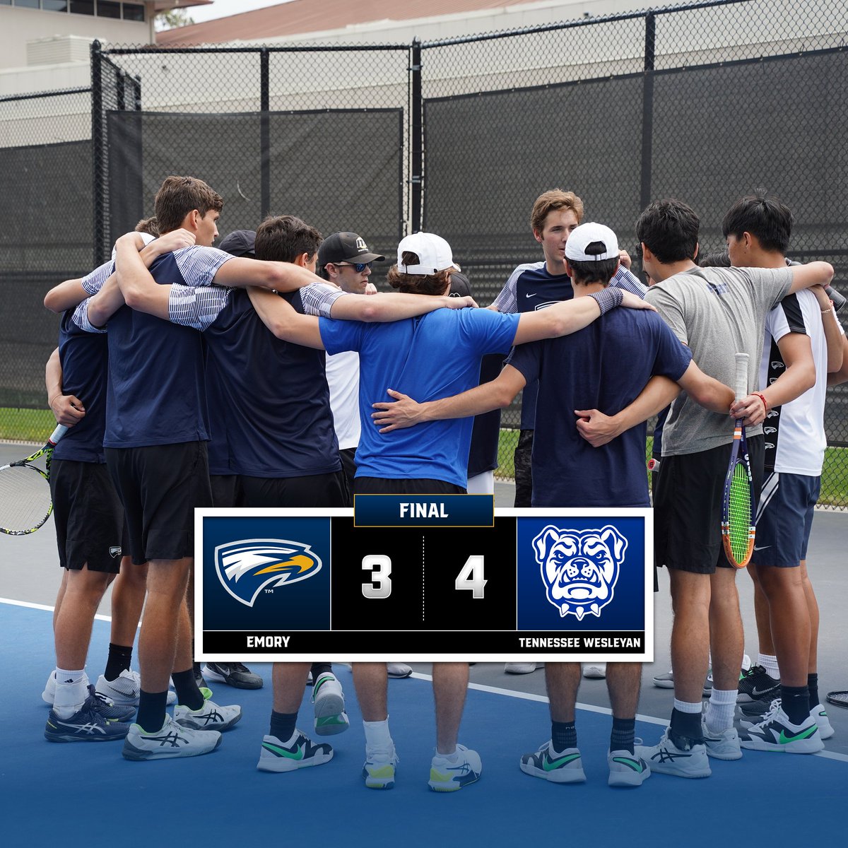 Final in Athens: Emory 3, Tennessee Wesleyan 4 #FlyHigher