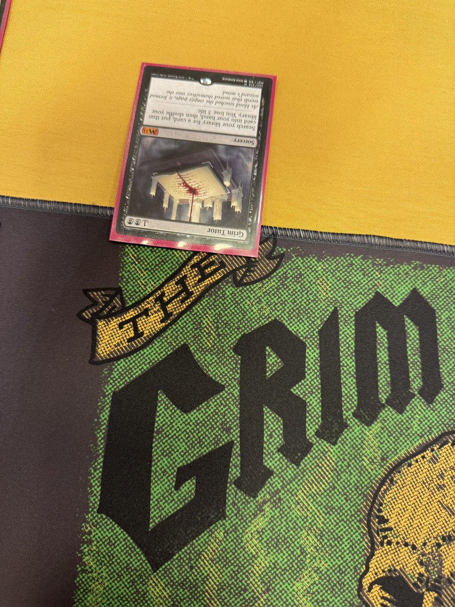 Our first creator clash game today at #CommandFestDallas, and we got to see a turn 2 GRIM TUTOR on the stack!!! 🫡 We’ve been having a blast!