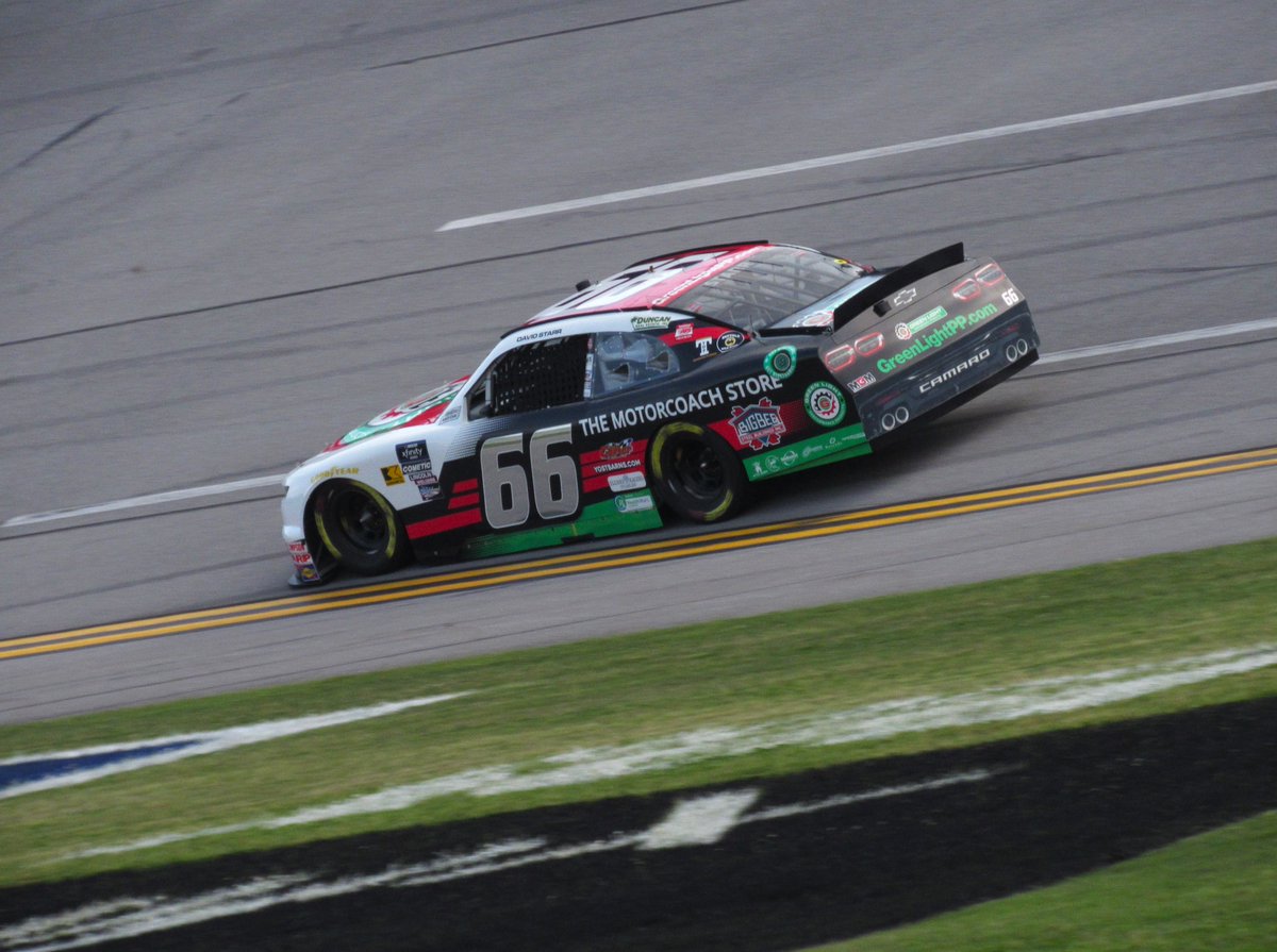 Leader of lap 69, car 66! Pitted for fuel and ready to restart. #NASCAR #AgPro300