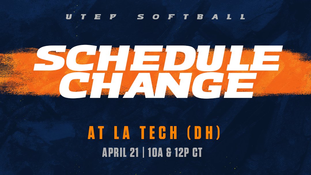 🚨 SCHEDULE UPDATE 🚨 Our game against LA Tech today has been postponed. We will now play a 𝗱𝗼𝘂𝗯𝗹𝗲𝗵𝗲𝗮𝗱𝗲𝗿 tomorrow, April 21, beginning at 9 am MT / 10 am CT #PicksUp