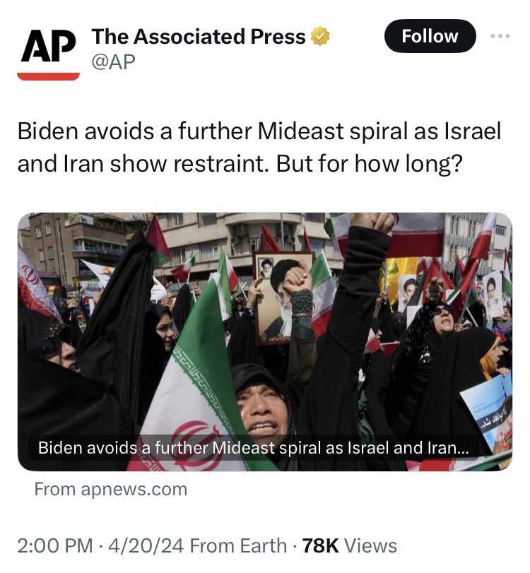 Biden doesn’t control the world. What kind of stupid framing is this?