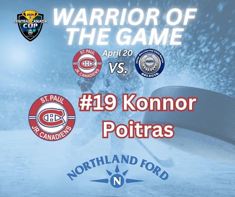 #19 Konnor Poitras is the Warrior of the Game! 💪

Brought to you by Northland Ford - Flin Flon