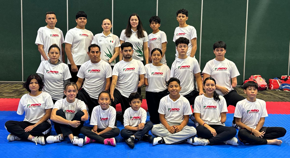 El equipo que participa en el Campamento de ParaTaekwondo y que busca en un futuro ser parte de la Selección Nacional. #Taekwondo #ParaTaekwondoMexico