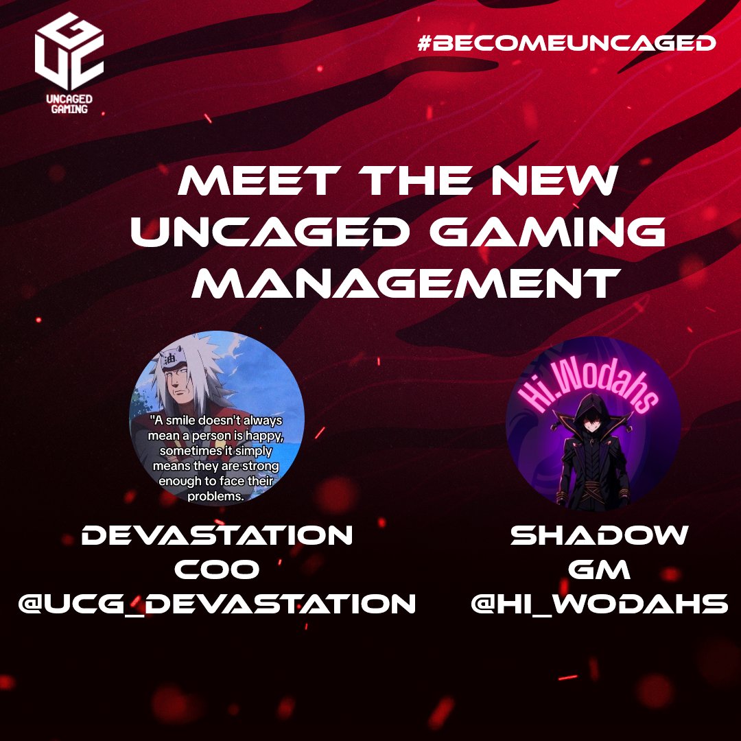 Hello everyone, due to positive unforeseen circumstances; <a href="/UICrazy_/">Crazy </a> has decided to step down from the COO role to pursue fresh new opportunities. 
With that being said we would like to welcome @ucg_devastation as our new COO. We are excited to welcome @hi_Wodahs as our new GM