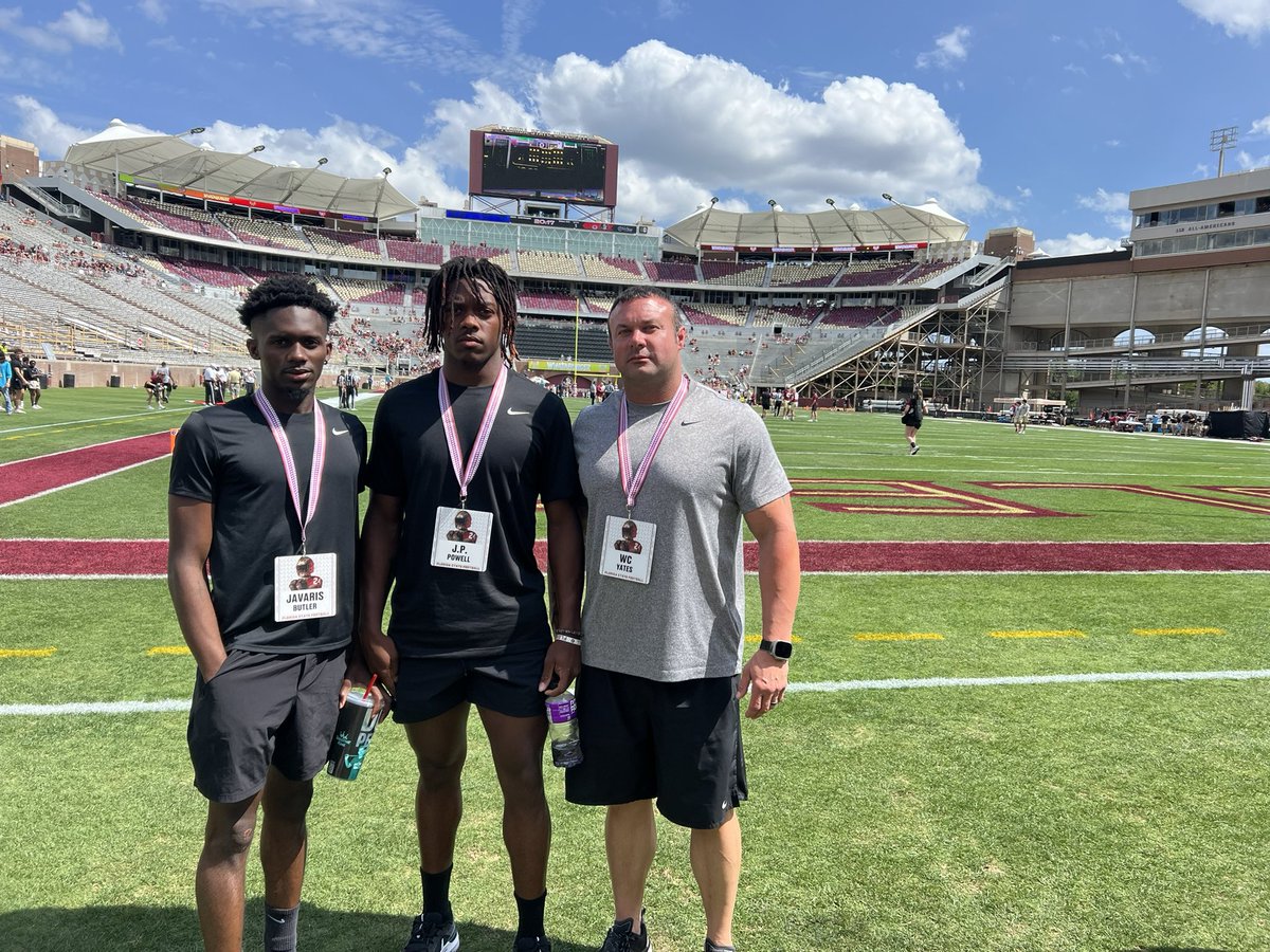 Thank you @CoachYACJohnson for inviting me to the @FSUFootball spring showcase. It was great to be back on the campus of @FloridaState . @Seminoles @r81dugans @Coach_Norvell @CoachAAtkins @MrTNT21 @kezmccorvey @millerpirates @CentralNorvell @Noles247 @NCarlisleRivals