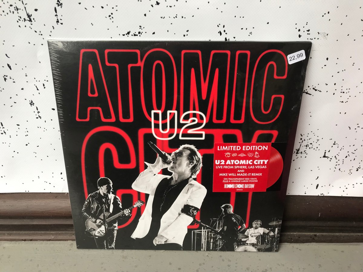 Sick again. Plus I had to work today. But there was ONE duty to fulfill.😃 Got the last copy at my shop.😅🥳🙏💛🔮 #U2fam #U2 #gratitude #joy #love #AtomicCity #RSD24 #RecordStoreDay2024