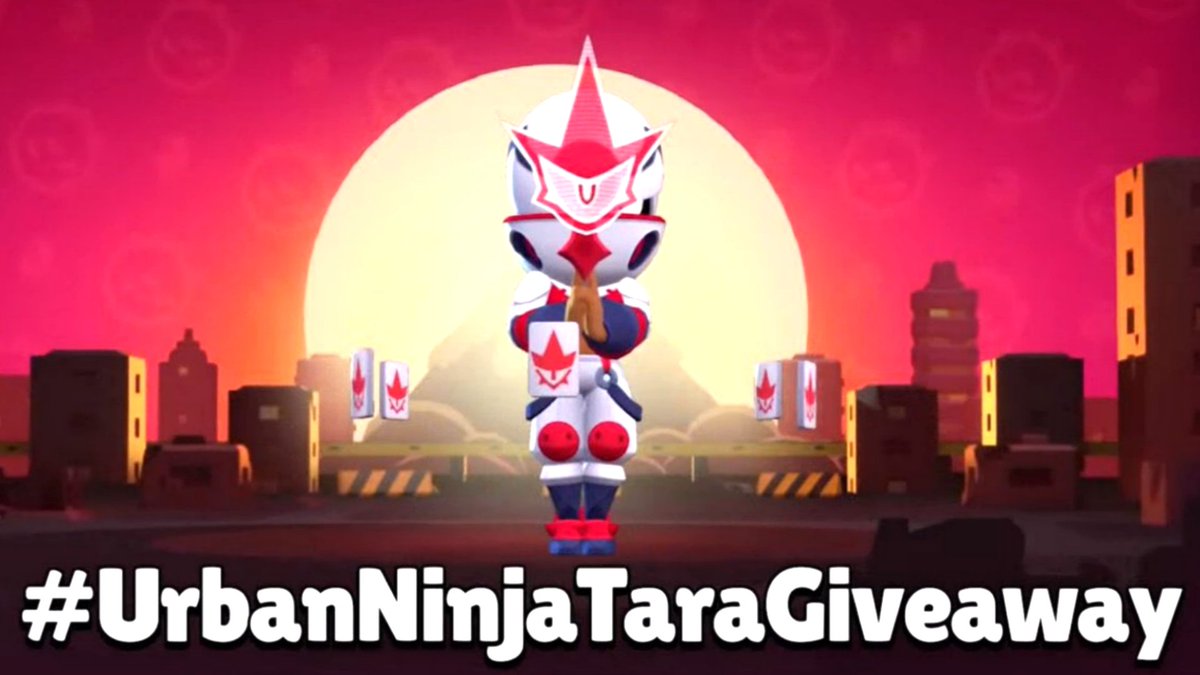 CanalBrawl's tweet photo. 🥳 1x Urban Ninja Tara GIVEAWAY!! 🥳

📢 TO PARTICIPATE:
- Follow @CanalBrawl &amp; @GetRektBS
- Like ❤️
- Retweet ♻️
- Comment 💬 your favourite skin from this update!

If you win, you get the Skin, Its Pin + Profile Icon 🔥 

#UrbanNinjaTaraGiveway #BrawlStars #Godzilla #Mutations https://t.co/mMY9jsMs2G