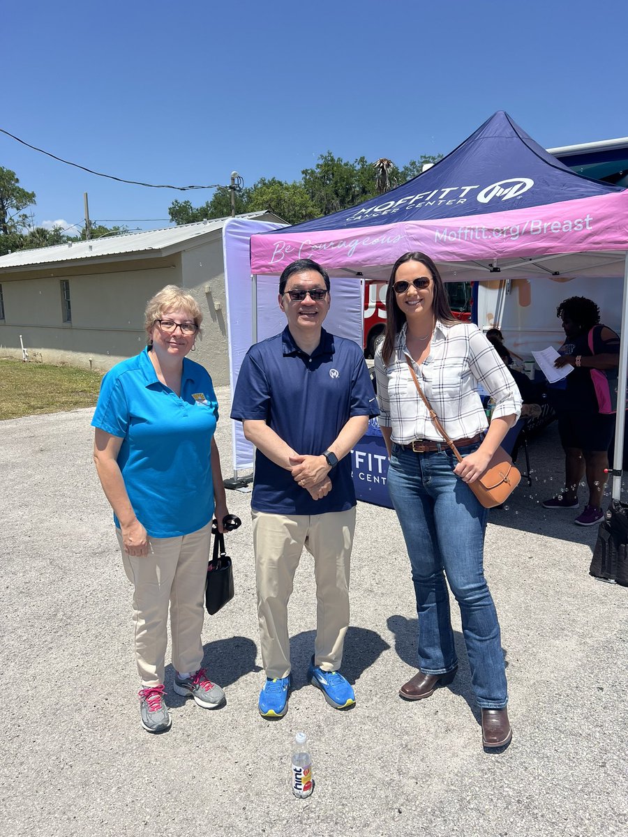 Our @MoffittNews team was honored to be a part of the Hardee County Multi-cultural Day at Pioneer Park today. Our Mole Patrol team provided free skin, head & neck #cancer screenings to over 100 attendees! @Sen_Albritton @KayleeTuck2 @denisegrimsley