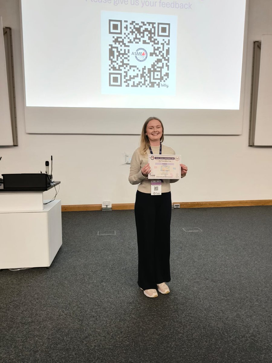 It was a privilege to present the awards at the @tasme_uk conference - blown away by the quality! 🤯

Huge congratulations to... 🥁 

🏆 Antonia Peilober-Richardson on the Poster Prize @AntoniaPeilober 

🏆 Leah Williams on the Oral Presentation Prize! 

#TASME24 @asmeofficial