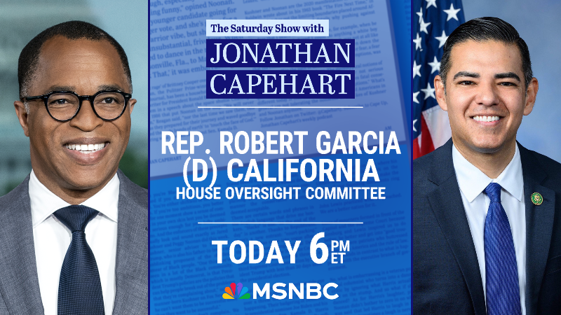 TODAY: The House passes critical Ukraine and Israel aid, but will the move cost Speaker Mike Johnson his job? @RepRobertGarcia joins the #saturdayshow to discuss what's next, and whether Democrats would save the Speaker from his own party. 6pm ET on #MSNBC