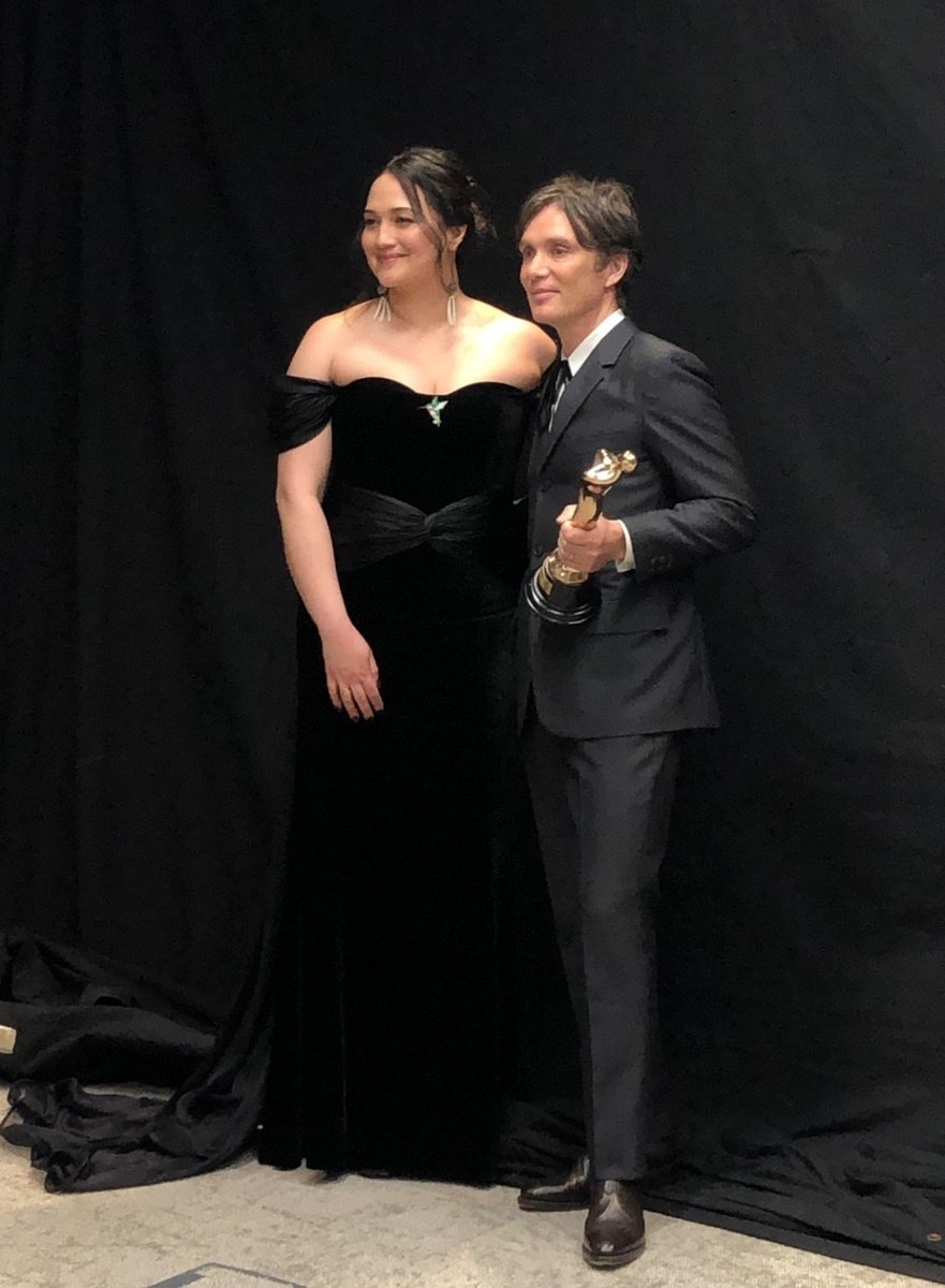 Lily Gladstone and Cillian Murphy at the #IFTA Awards