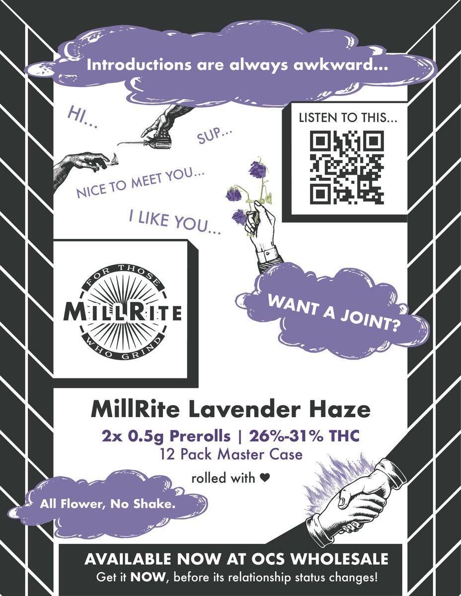 Embrace your haze! Enjoy this day with friends, community, food and culture. Whether you’re doing a binge watch, or out celebrating at your local dispensary, be kind, be safe and have fun! You can find our Lavender Haze pre-rolls all over Ontario. Ask your retailer today!