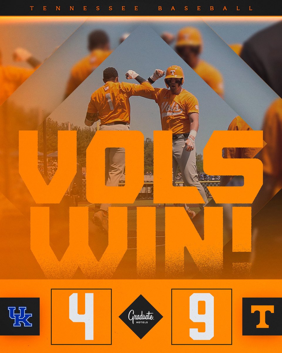 HELLO WIN COLUMN! Vols even the series and force a Sunday rubber game with a convincing victory on Saturday afternoon! #GBO // #VolsWIN
