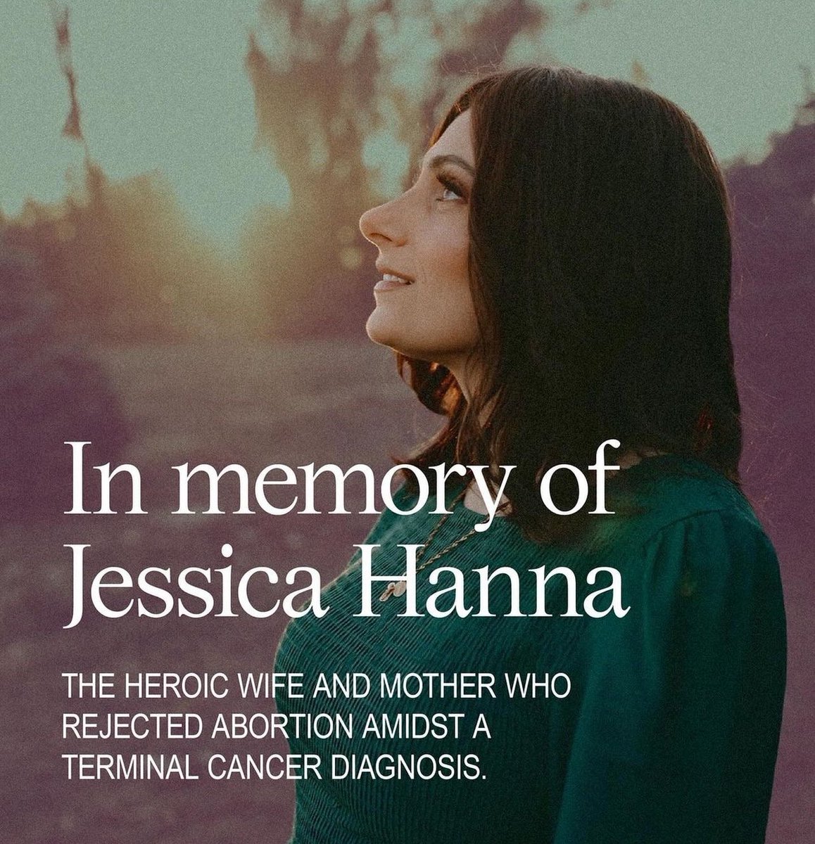 farmingandJesus's tweet photo. Jessica passed shortly after  the birth of her precious child and stood before her savior as a mother not a murderer. Praise the Lord https://t.co/vkRpuYeI6w