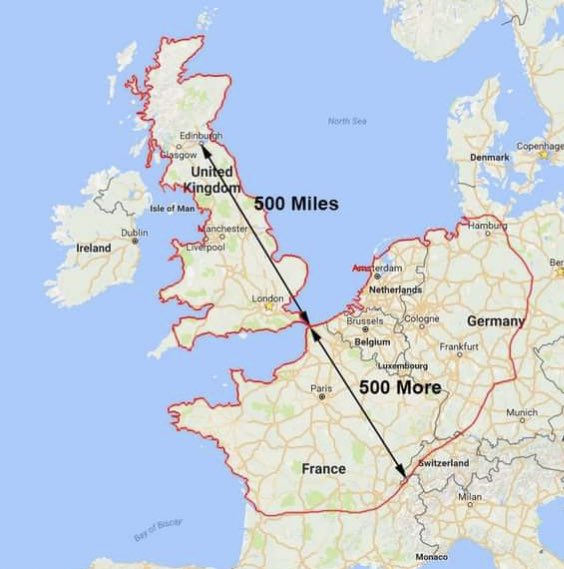 How far The Proclaimers were prepared to walk.