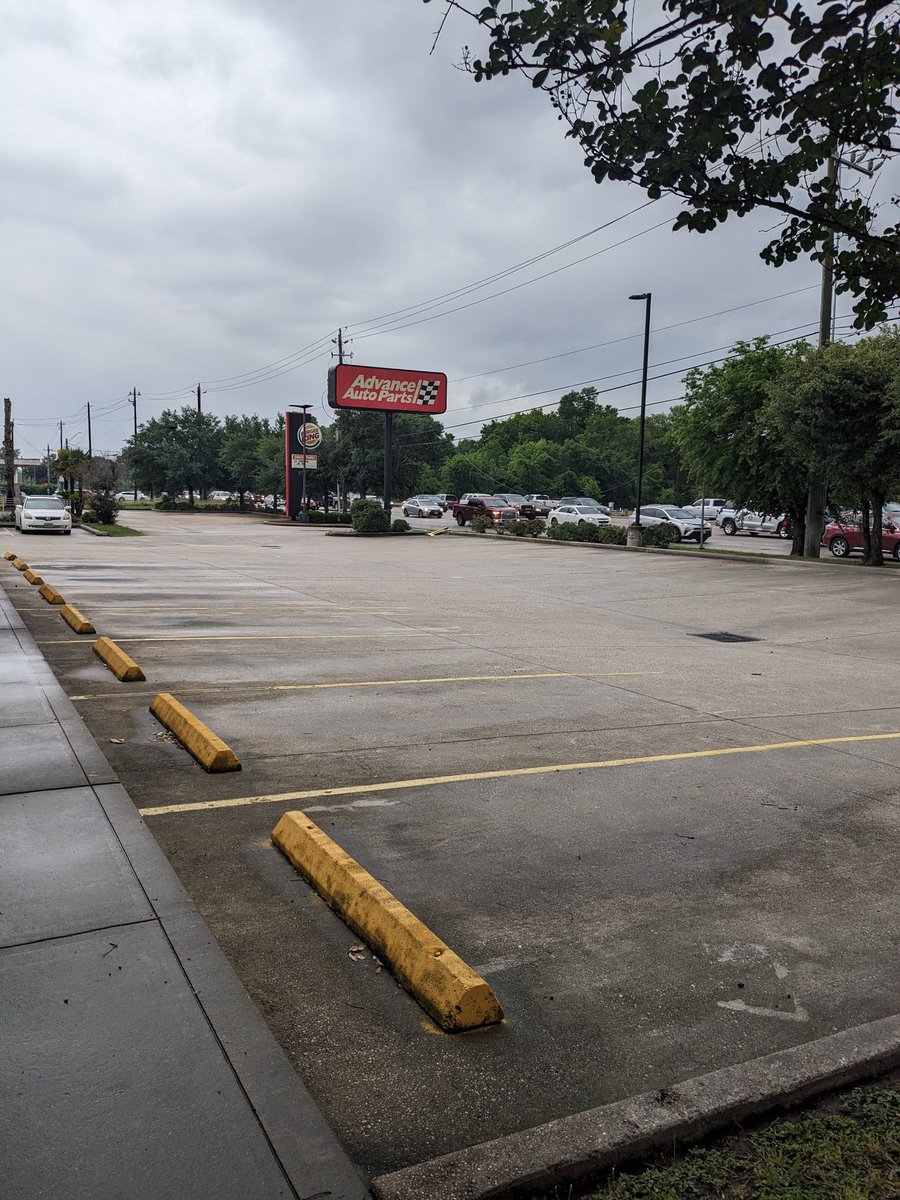 Parking lots with no cars This sums up Houston. Our people are so car brained they want space for their personal vehicles and nothing else.