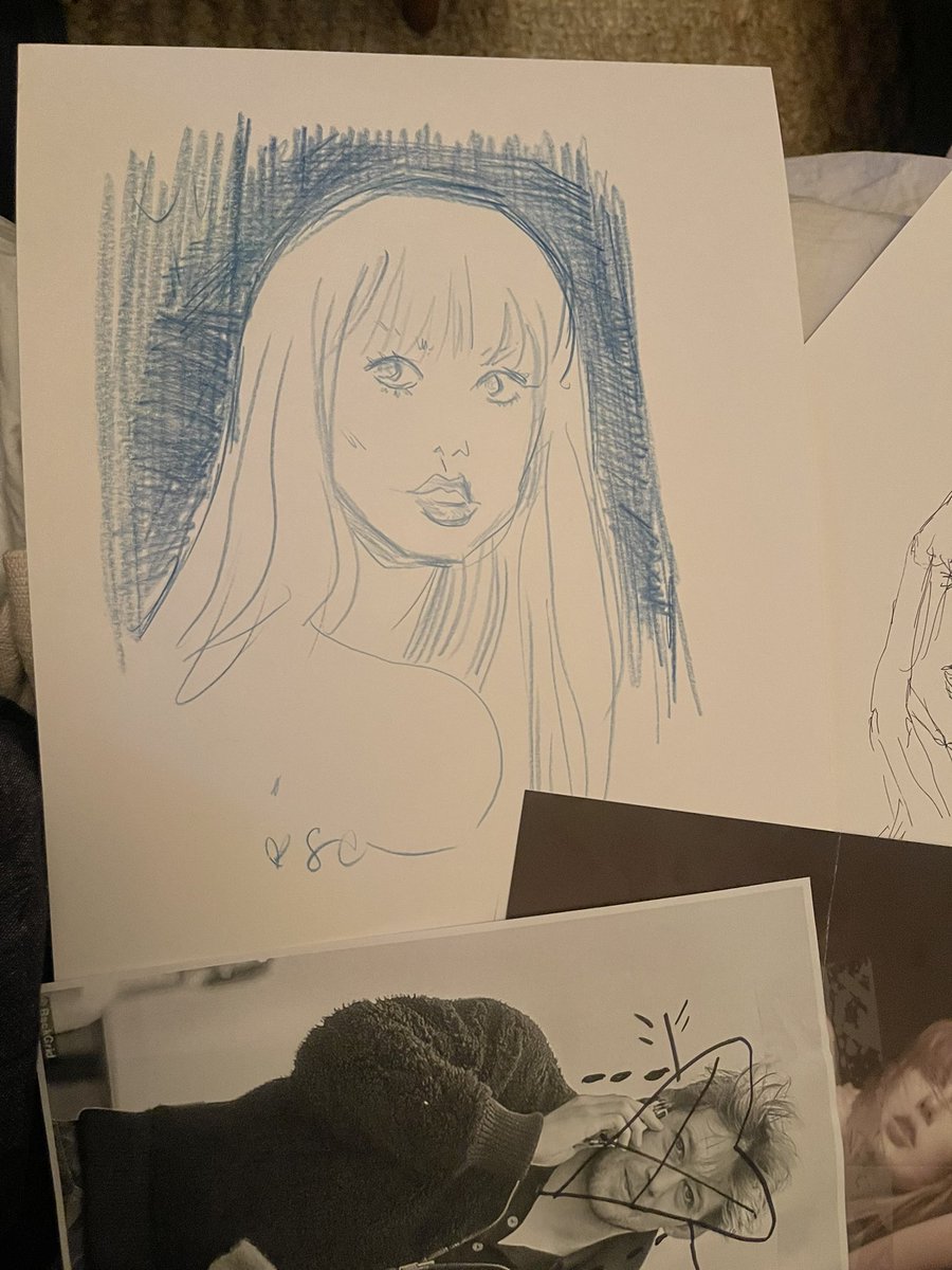 Not perfect but a fairly decent on the spot Taylor swift drawing I did at my friend’s #TSTTPD listening party last night :-)