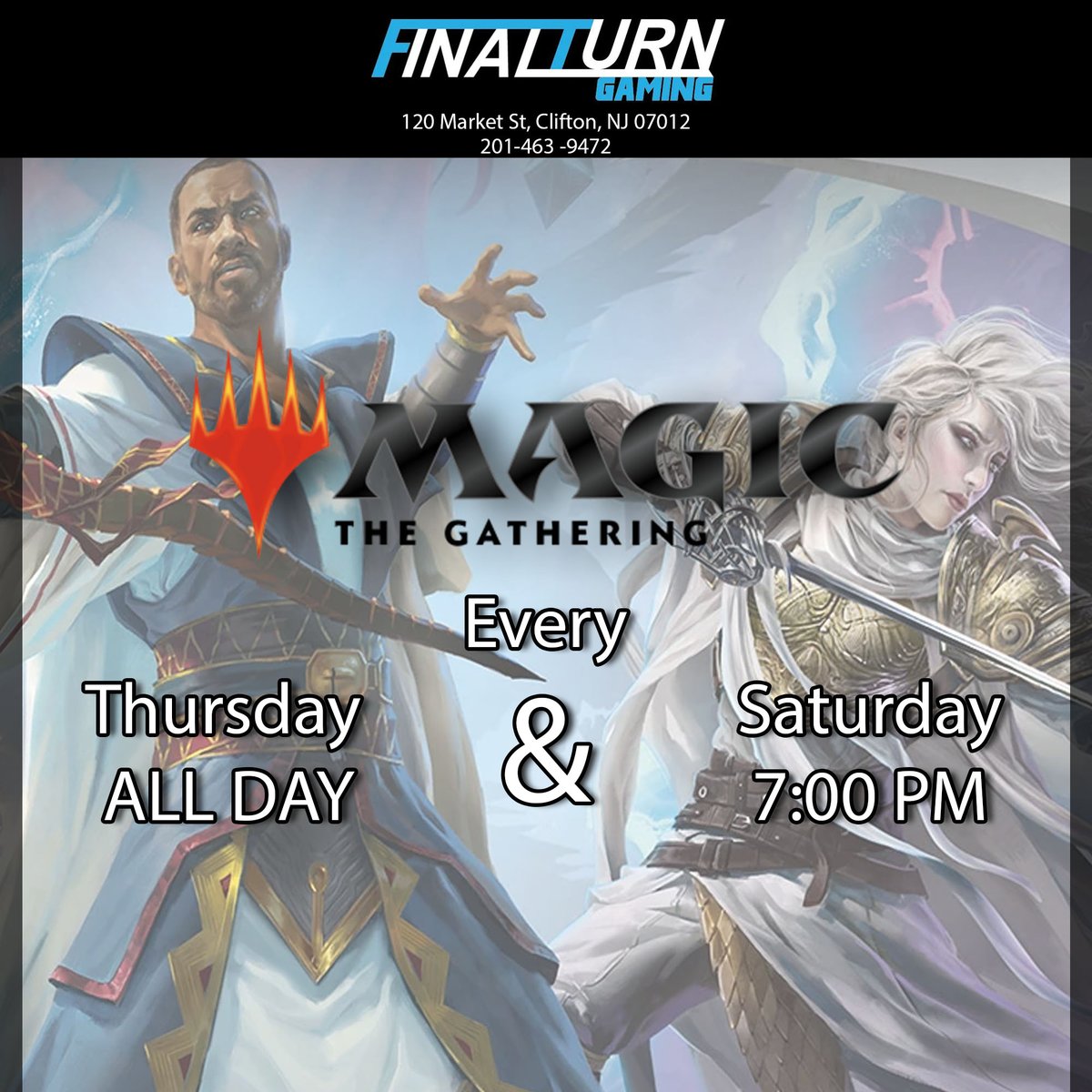 FinalturnG's tweet photo. Magic players!! Commander all night tonight!! #MagicTheGathering  #finalturngaming https://t.co/s8IAdKWG5t