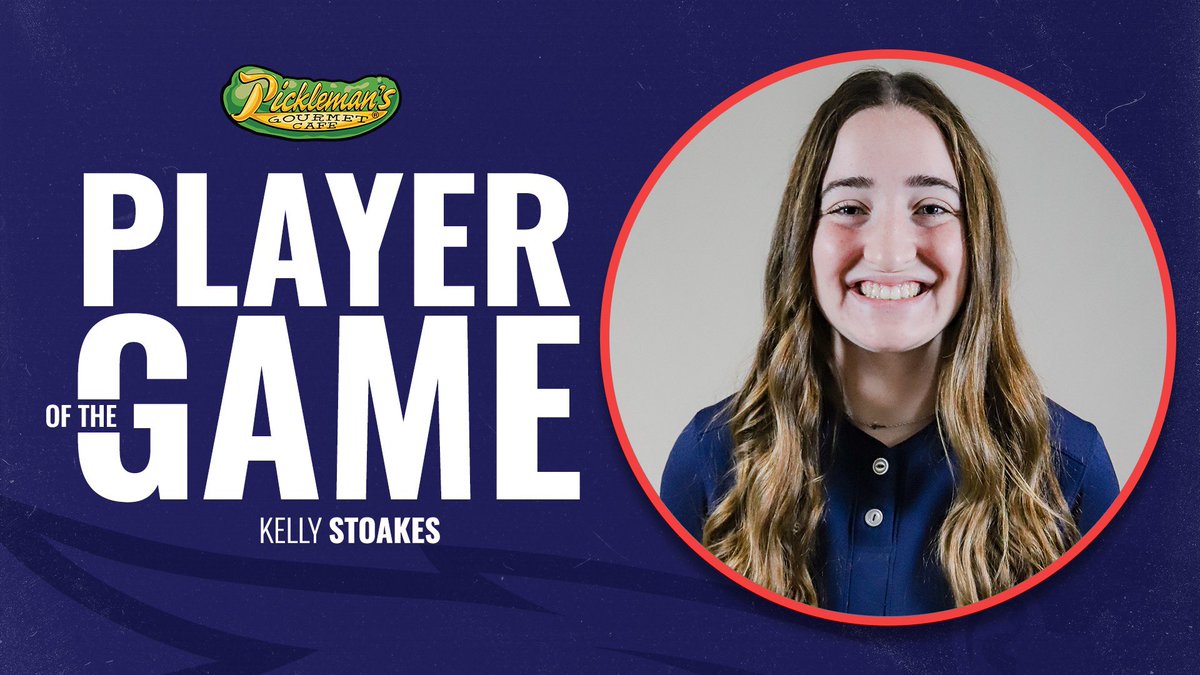 🥎 With a game-changing 2-run homer in MNU’s Game 2 victory, Kelly Stoakes is your Pickleman’s Player of the Game! #FearTheNeer