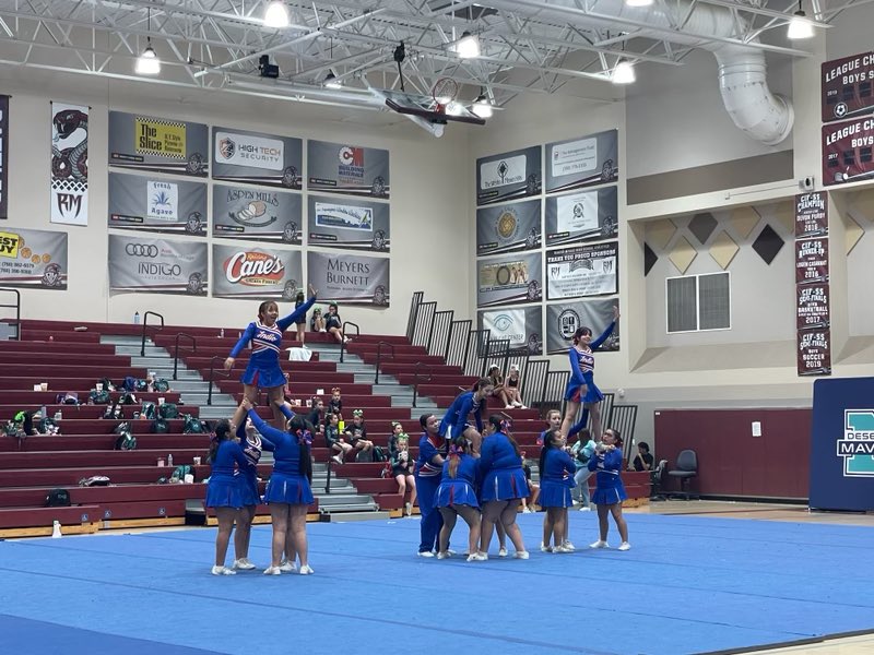 derrickLawson62's tweet photo. Our @IHSRajahs Cheer team is rocking it at Desert Elite Mavericks Spring Showcase, and bringing the #RajahPride that can’t be Denied! https://t.co/ytjyvzO8PX