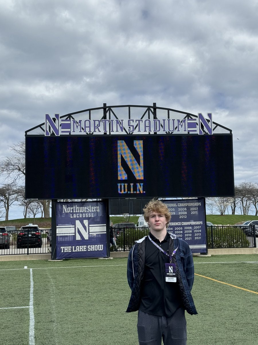 Had a great time in Evanston thank you @SportsOnTheLo! Had great conversations with @DavidBraunFB & @Coach_McGarigle can’t wait to be back soon! @NUFBRecruiting @NUFBFamily @EDGYTIM @MikeBuke99 @mikeclarkpreps @AllenTrieu @Bryan_Ault @247Sports @OJW_Scouting @PrepRedzoneIL