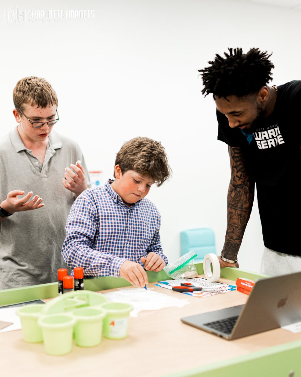 .@croslandschool has been selected as our 2023-2024 Charlotte Hornets Foundation Education Grant recipient! This $100,000 grant was used to create a STEAM lab for students of all abilities to continue their commitment to an inclusive learning environment🫶 @HornetsGive |