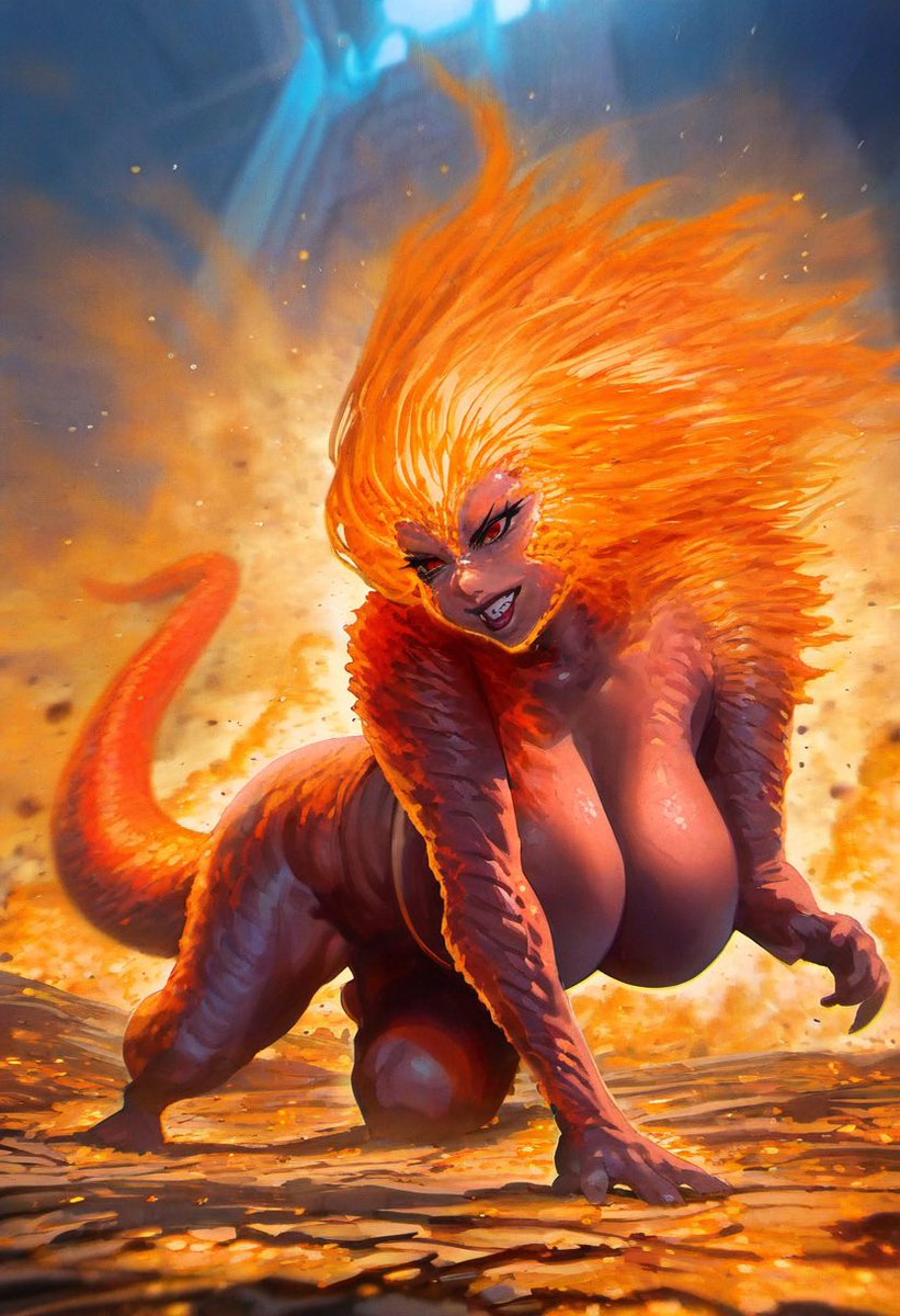 rixataz's tweet photo. My Submission for #TemptAItion × @KettleworksAI &amp; @FantasyofAIArt !
This is the demon that stands in our heros way! 
#aichallenge #aiart #aiartist https://t.co/CRae46lUqS