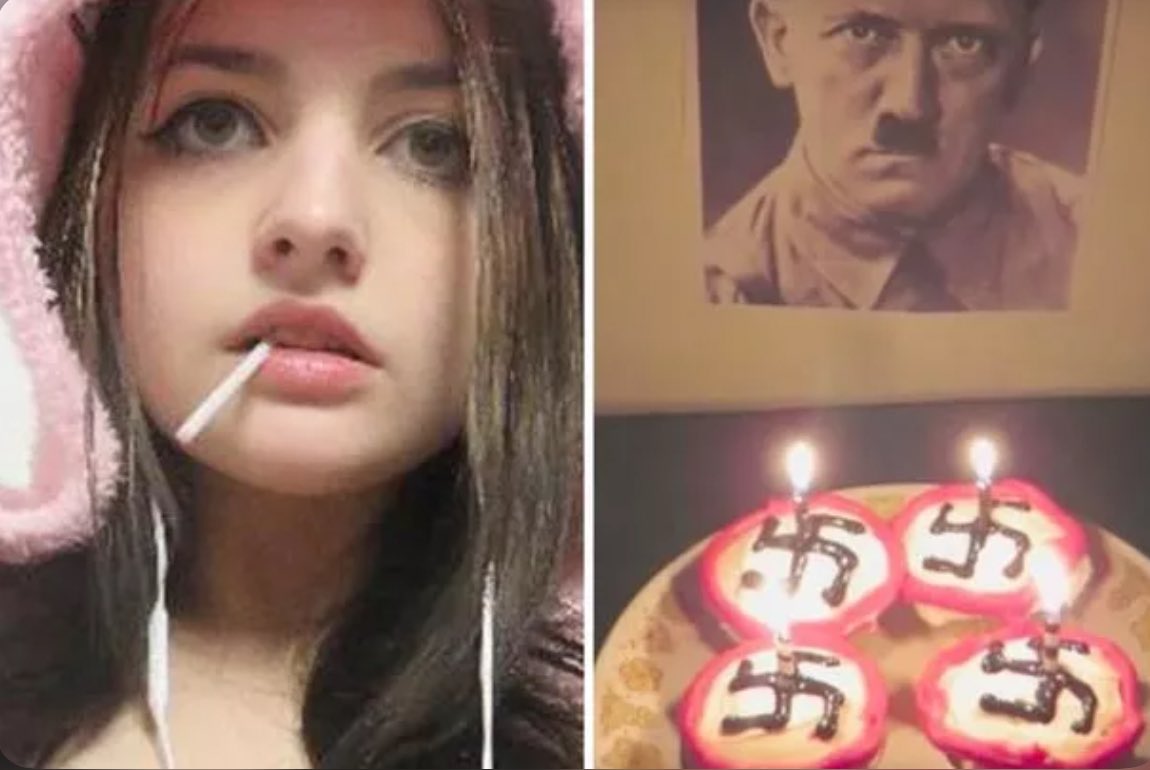 I think it was #420day 2015 possibly 2016 maybe even 2017 that #Evalion made her YouTube video singing Happy Birthday to #AdolfHitler - we spoke a few times on Twitter back in the day but she did her DNA test and she had a little Jewry. She claims she didn’t care though……