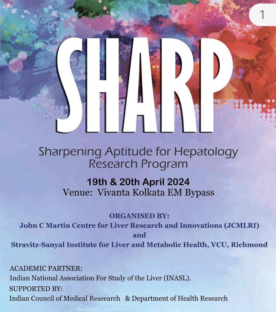 Was fortunate to be a part of this wonderful initiative - SHARP 2024. Thank you so much for this opportunity @ArunSanyal58975 @saulkarpen @ajay_duseja @INASL_Liver and Dr. Abhijit. Look forward to working together @DrArunKValsan @doc_arka @drsanthoshe @RohitMehtaniDM