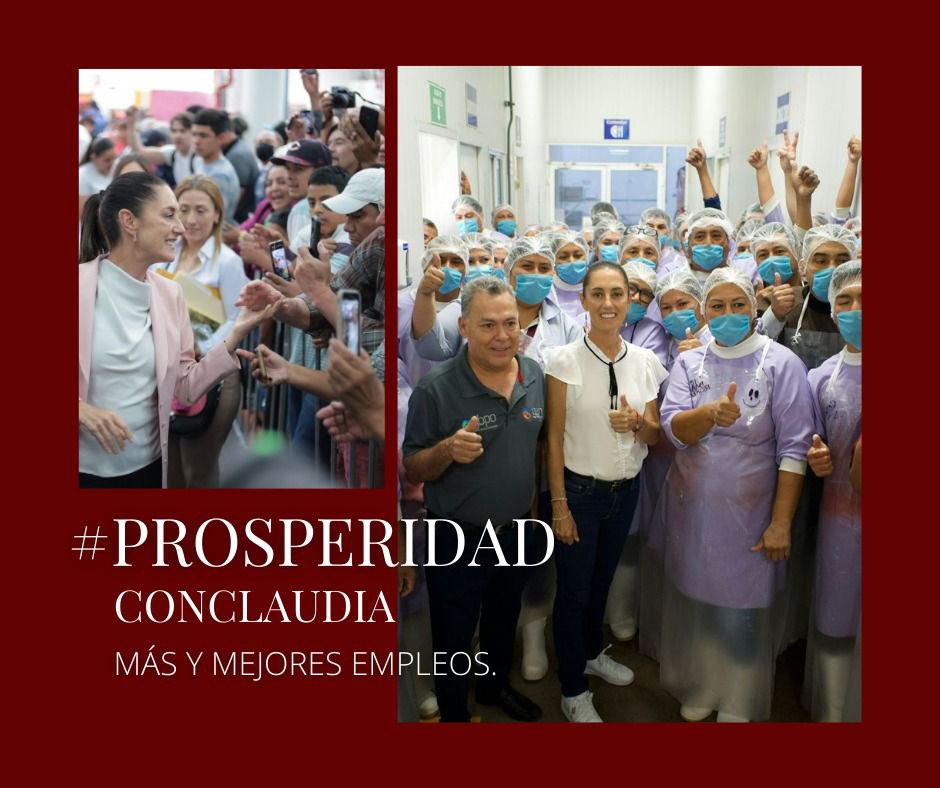 ChokosConClau's tweet photo. Con la Dra.Claudia  se garantizarán salarios y pensiones dignas para las y los trabajadores 
#ProsperidadConClaudia https://t.co/e7NnDbYr0t