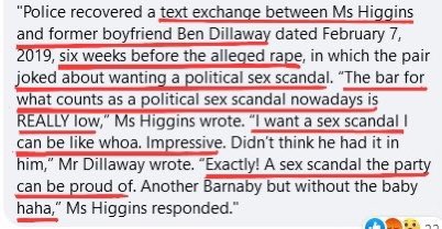 There is *still* no compelling evidence @BrittHiggins_ was raped. There is proof Brittany is a liar, & evidence she pre-meditated the entire thing. Note well she has restricted comments on her post. She wants to grandstand, but is not willing to listen to others.