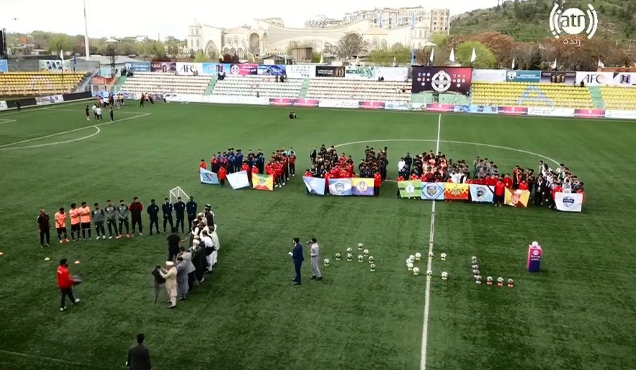 An international football player was welcomed at the opening ceremony of the third season of the Afghanistan Champions League. Afghanistan’s football competition now also has players with other nationalities. #AfghanistanRising