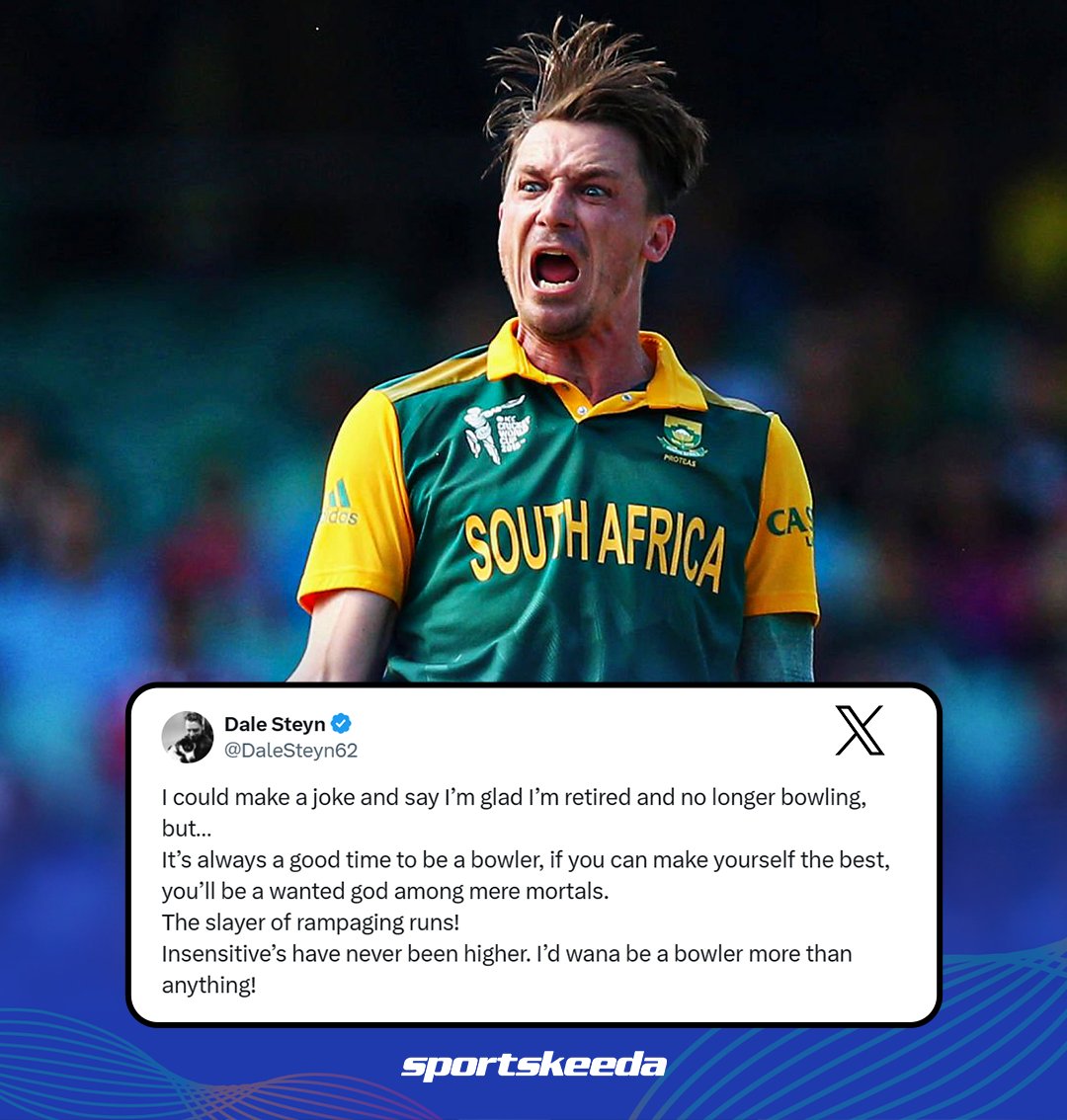 Dale Steyn's motivational words for the current bowlers in T20 era 👌❤️

#IPL2024 #DaleSteyn #T20s #Sportskeeda