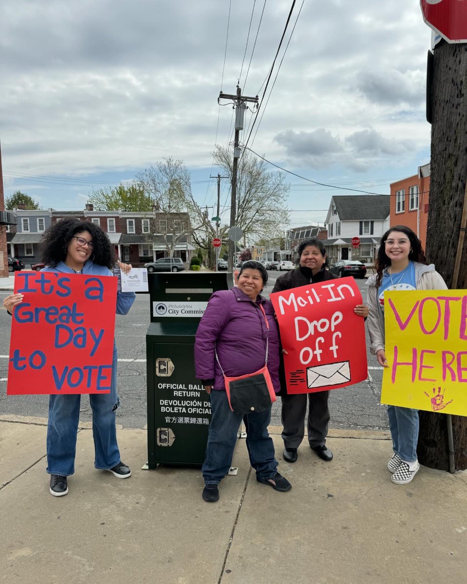 TODAY throughout the commonwealth we greeted PA voters at the official ballot return box reminding them that ✅Voting by mail is safe and secure ✅Voting by mail is easy and fast ✅Voting by mail means I can skip the line at the polls ✅Vote by mail is convenient #PAVotes