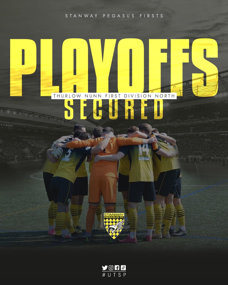 AFCPegasus_'s tweet photo. 𝙋𝙇𝘼𝙔-𝙊𝙁𝙁𝙎!

For the second season in a row, we have secured a play-off place! 😍

While not the result we wanted today, the it has been a fantastic season in a new division. Next week we’ll face Holland FC away in the semi-final, full details to follow.

Come on you Pegs! https://t.co/2kKtZsRdoa