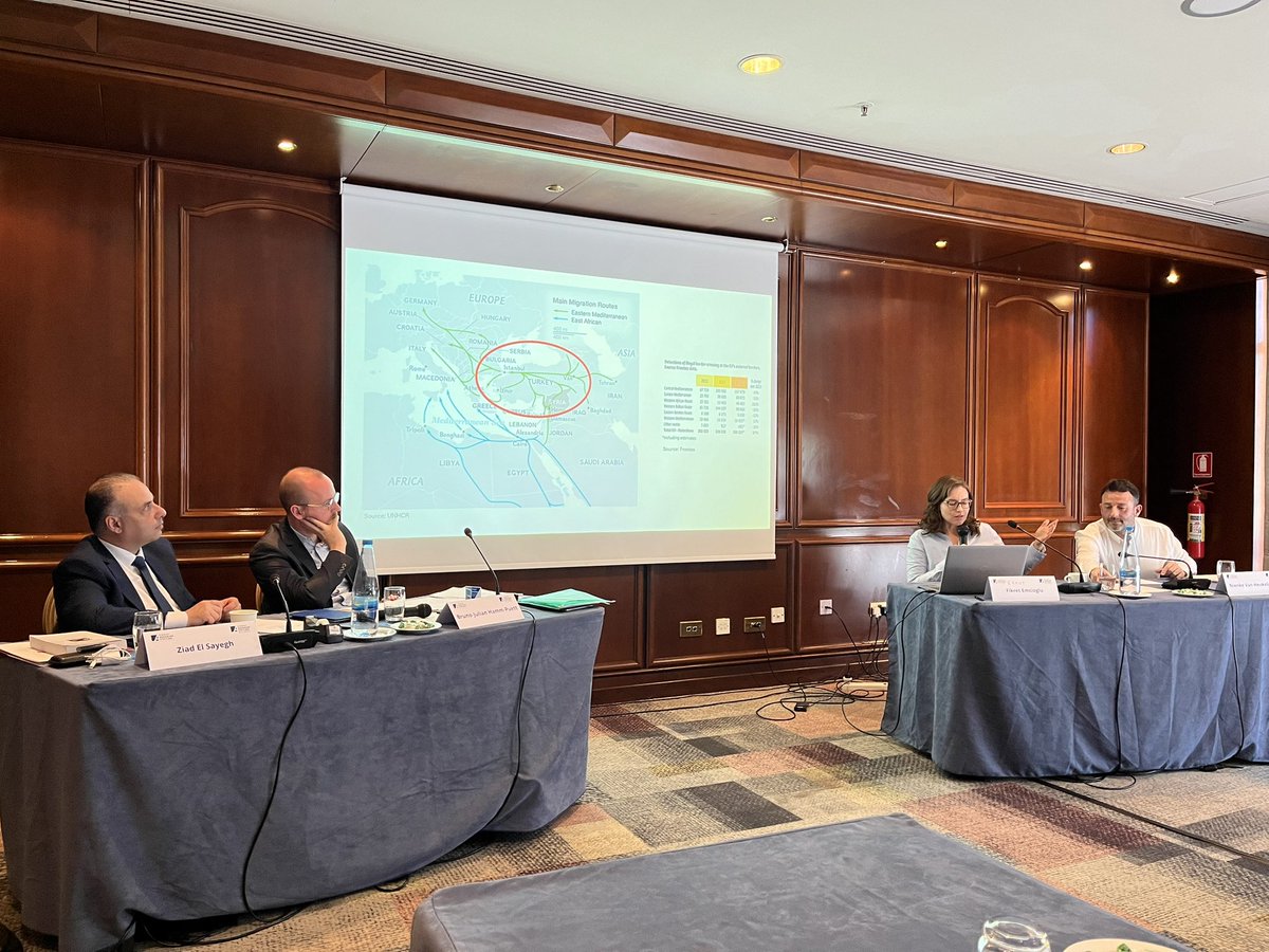 KAS_Lebanon's tweet photo. In cooperation with #KASGreece, we gathered key experts and stakeholders from politics and civil society as well as practitioners from the East #Mediterranean region and #Germany to discuss perspectives and challenges in managing #migration flows. https://t.co/gjj7bmFGtB