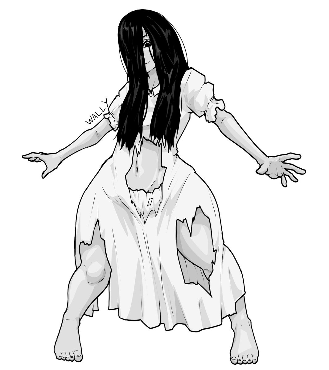 El_WallyXD's tweet photo. Ella en mis tiempos daba miedo ahora se la quieren cojer XD 
#digitalart #art #artwork #drawing https://t.co/EYwhkvcyUj