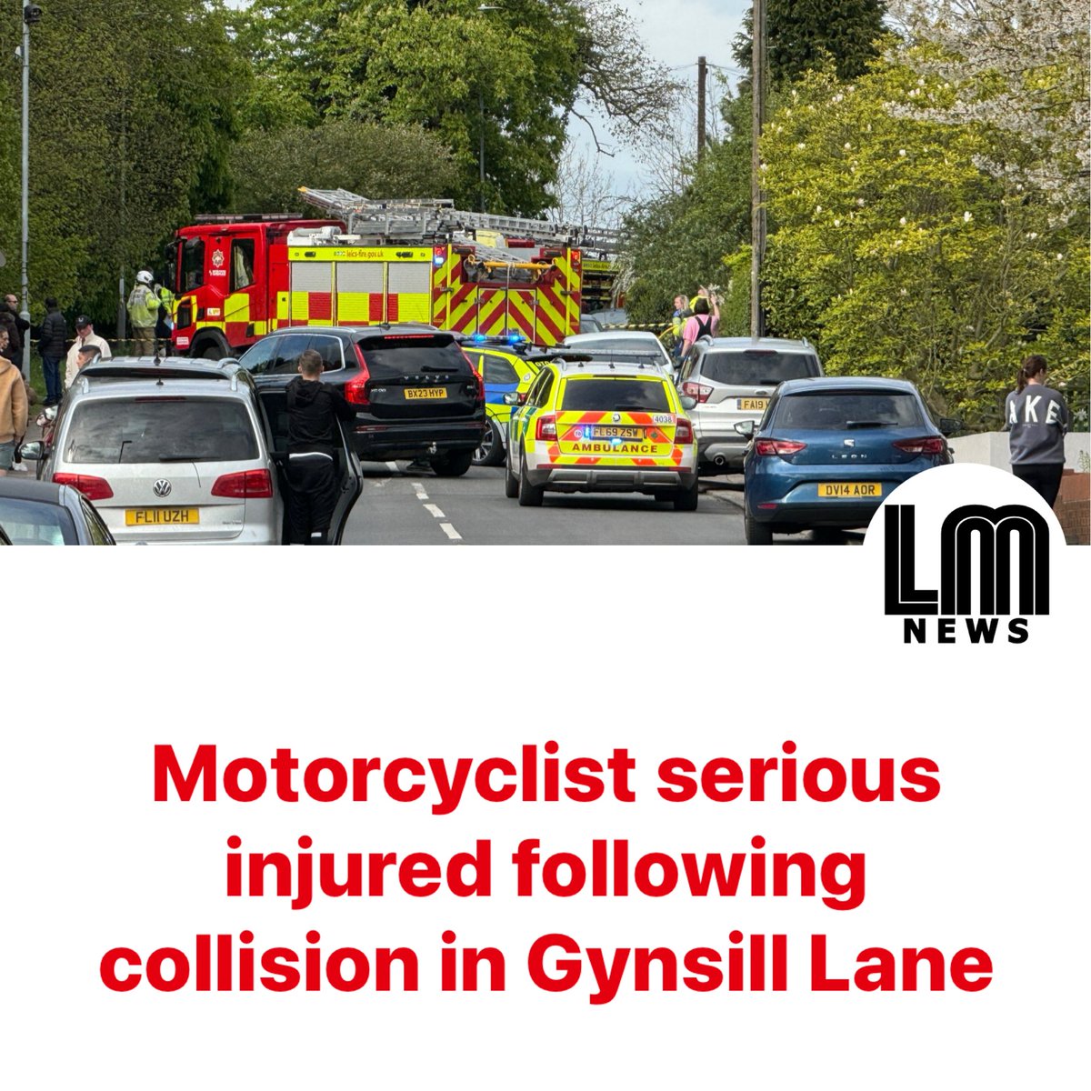 Detectives from our Serious Collision Investigation Unit (SCIU) are appealing for information following an incident in Anstey this afternoon (Saturday 20 April) Police were called to Gynsill Lane just before 3.50pm following a report of a collision involving a black Volkswagen