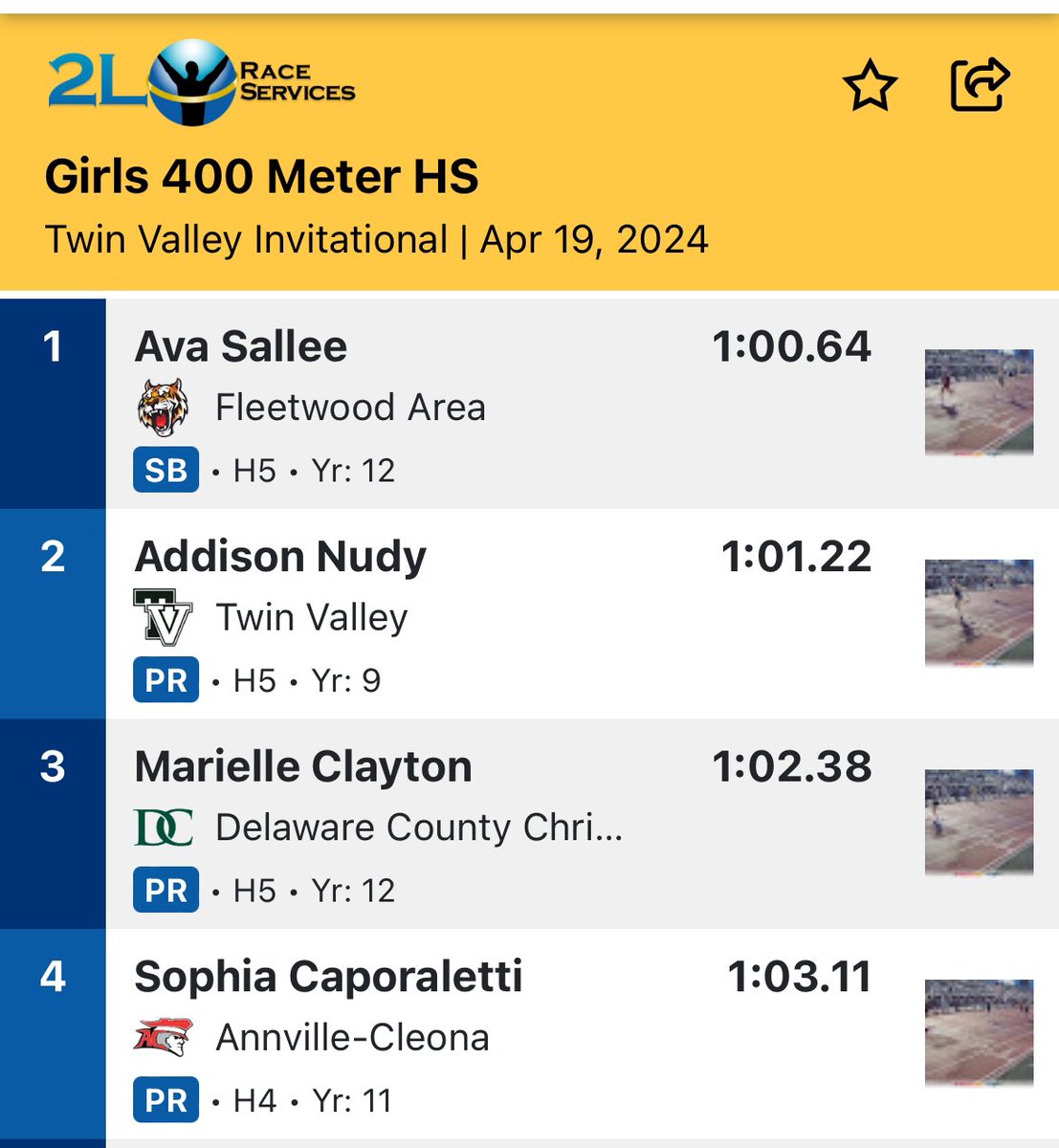 acxcdutchmen's tweet photo. David Moran finished 4th in the Open 400, Miracle Hershey finished 3rd in the 200 &amp; 5th in the 100, Kendal Cooper finished 3rd in the 100, and Sophia Caporaletti finished 4th in the Open 400. Many other great throws, jumps, and fast times #letsgodutch #twilightmeet https://t.co/ainI7Xoe7n