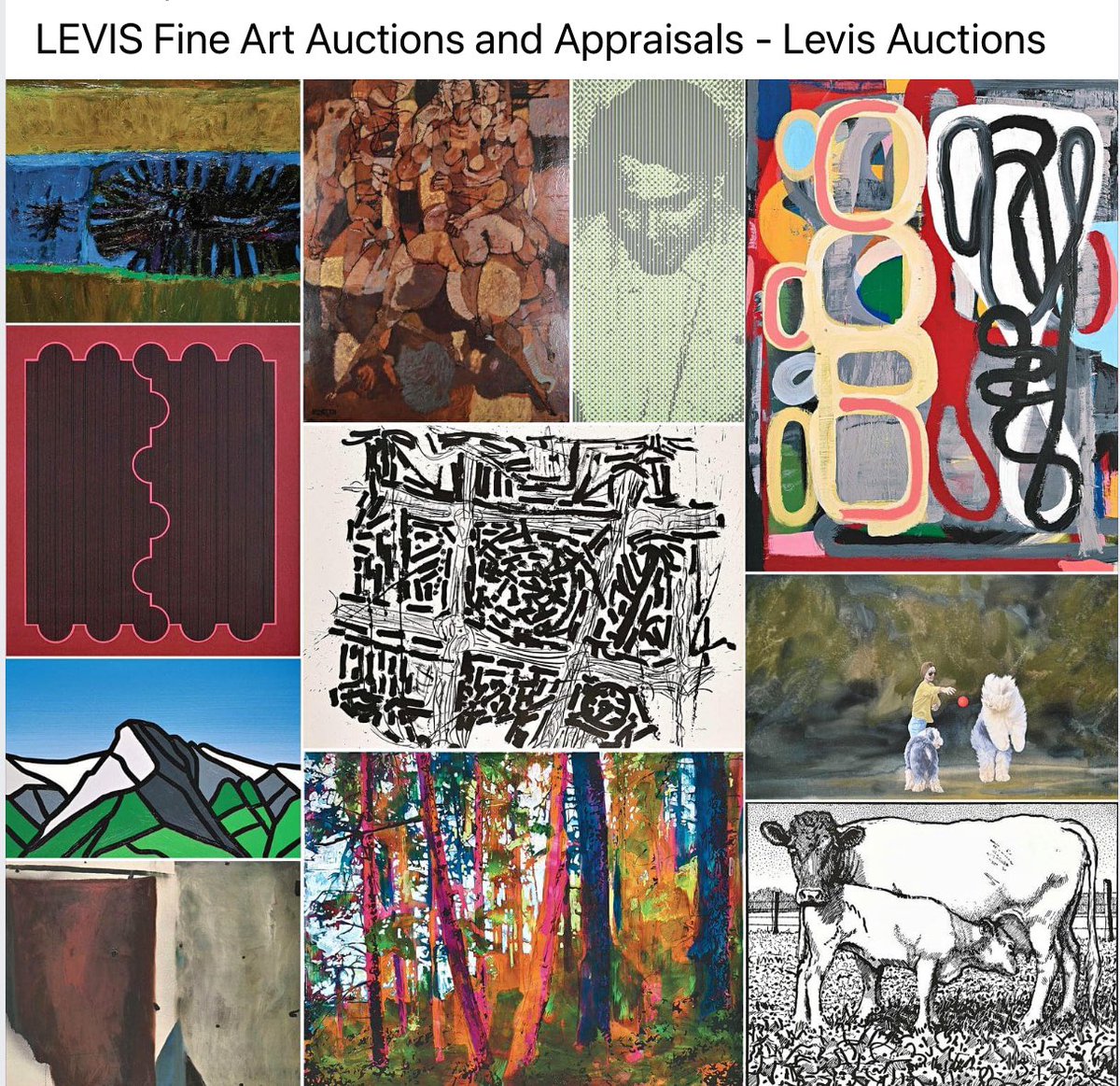 Come for the art stay for the cookies. Last day to preview. @LevisFineArt #Calgaryarts #artauctions #artcollecting