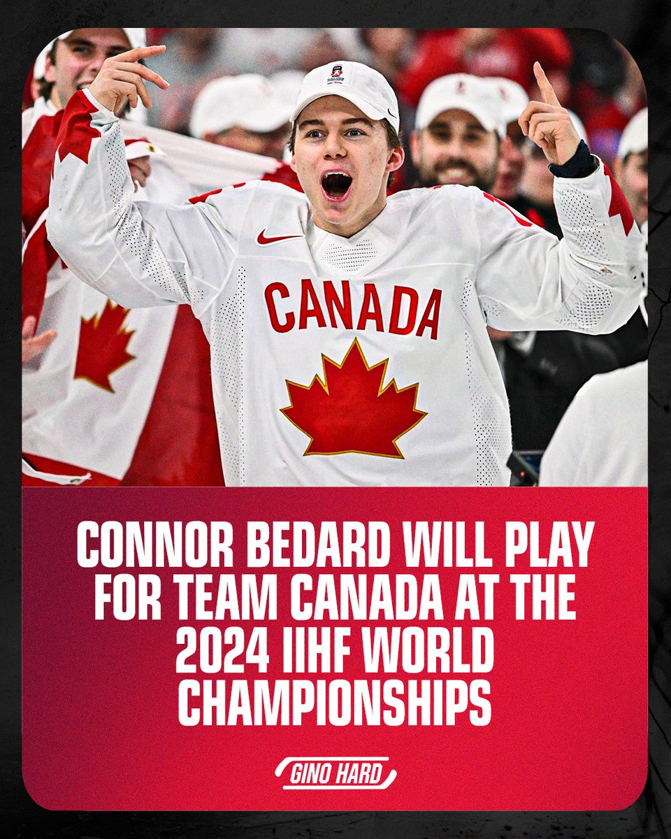 Connor Bedard confirms he will play for Team Canada at the #IIHFWorlds in Czechia 👏🇨🇦