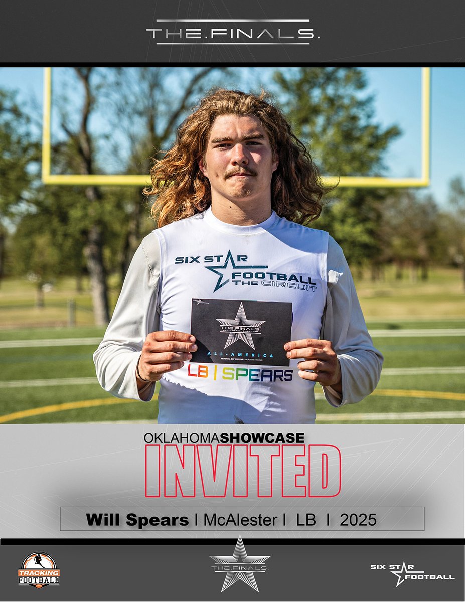 TheFINALS INVITED  |  William Spears

⭐ Excited to announce rising prospect William Spears has been invited to return to the TheFINALS in 2024!

⭐ Was a standout at the OK Showcase!

📆May 25
📍Ray-Pec (KC)

#TheFINALS  I <a href="/Will_spears40/">Will Spears</a>