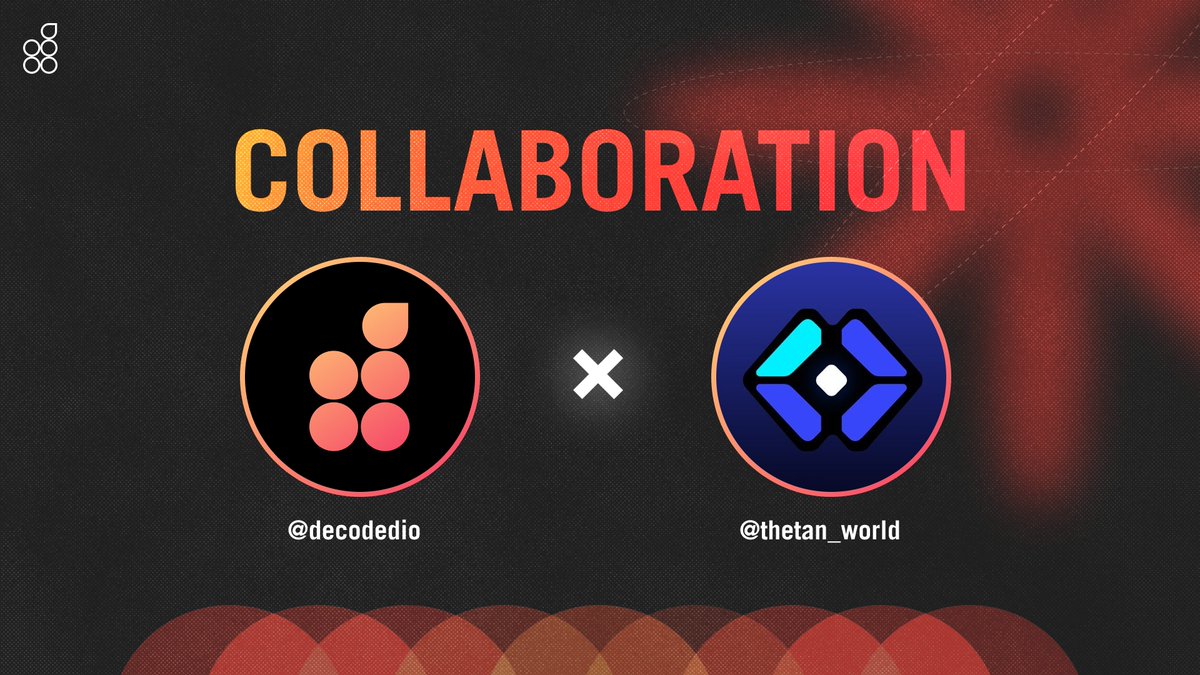 Project Spotlight: 💎@thetan_world x @Decodedio💎 Thank you for the WLs! Giveaway happening in our discord server. Help spread the words and comment below if you want to join our exclusive server!