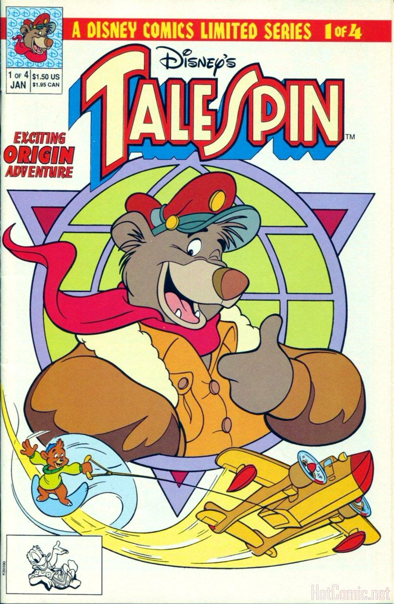 hasbr0mniverse's tweet photo. 90’s Flashback Saturday! Disney Comics Talespin #01 - Cover Date January 1991 #DisneyTalespin https://t.co/bse0EZex2X
