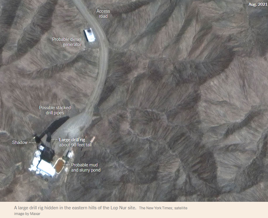 Following this NYT article on developments at People's Republic of China (PRC) Lop Nur Nuclear Weapons Test Site, questions arose regarding the possible PRC goals for resuming underground nuclear weapons testing. lnkd.in/eUD3K2SS

#china #lopnur #nuclearweapons #ctbto