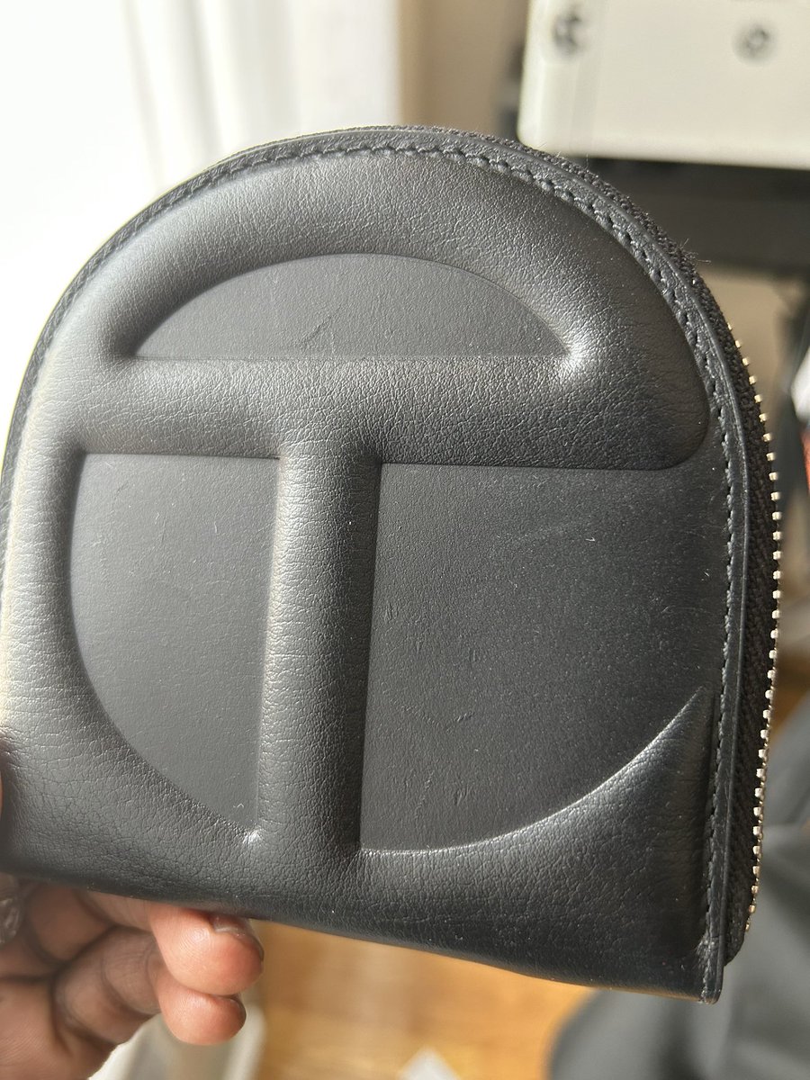 hi y’all, i’m selling this large sage green telfar (perfect condition, unopened) and this black telfar wallet with some minor scratches. please dm if interested.