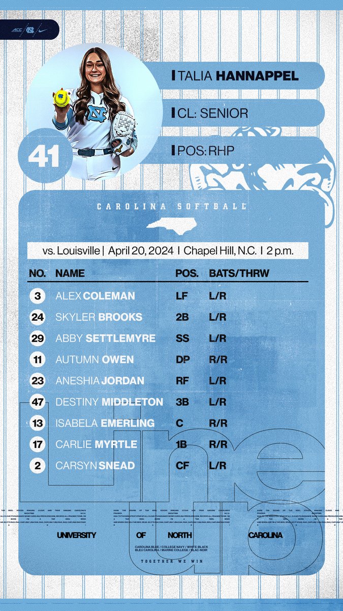 Your starting Heels on Senior Day  🐏