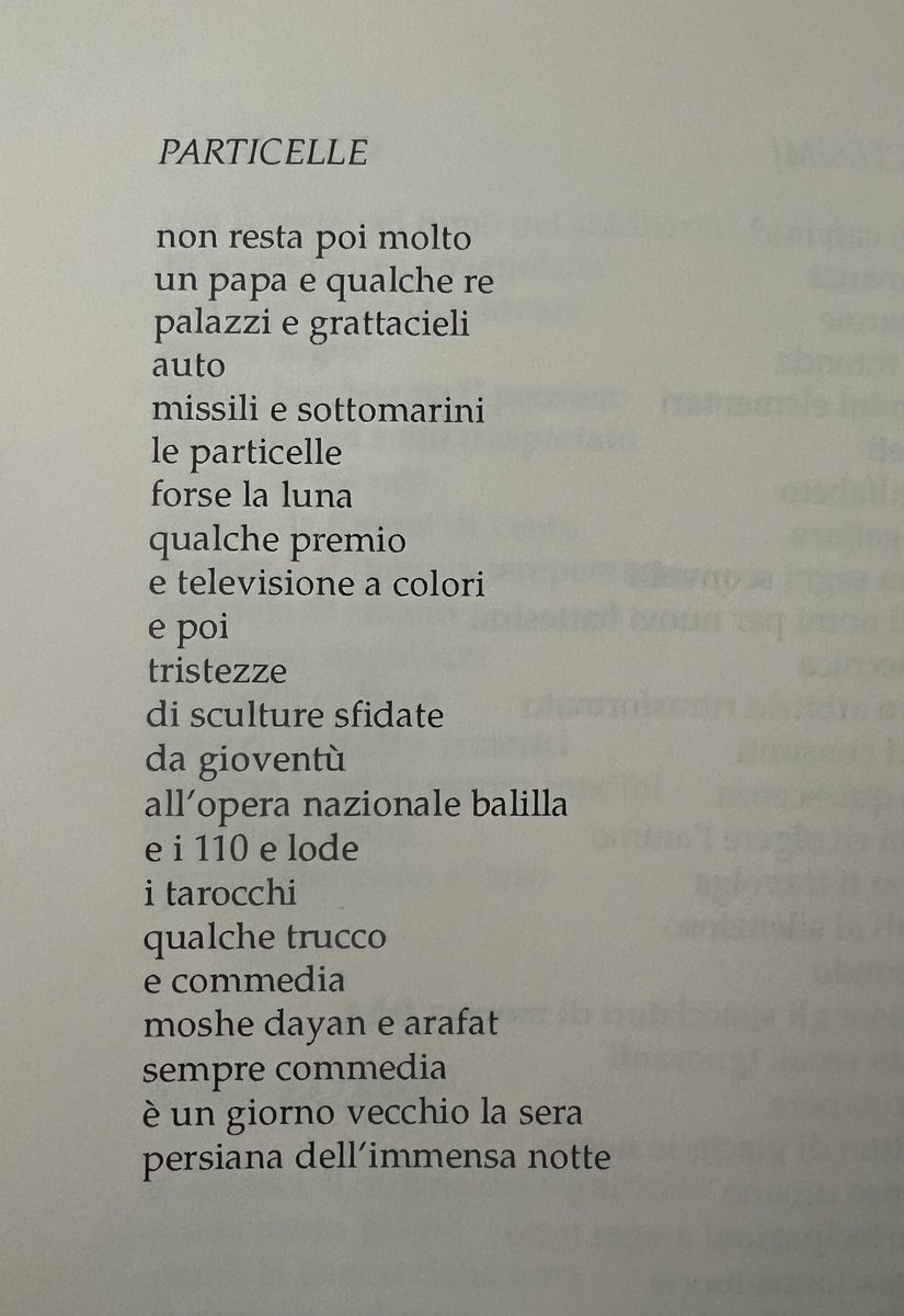 SaverioSimi1's tweet photo. La poesia continua a vivere al di là della vita terrena del poeta che l’ha scritta in un certo periodo della sua esistenza in cui ha colto quel determinato momento. 
Domenico Simi de Burgis, Particelle, in Fermarsi a contar passeri, Folin Tipografo, Venezia 1980, p. 33. https://t.co/uYaRL2ZuXc