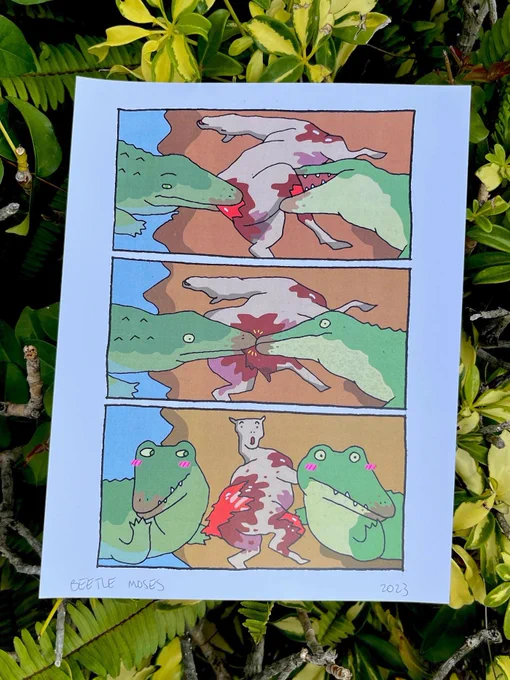 I got some beetle prints to give your sweetie signed by me, your other sweetie 