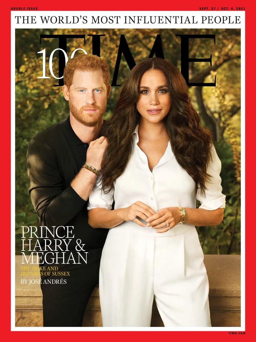 LOVE this cover. I have it framed in life size in the grand foyer of Markle Mansion. I adore the perfect proportion of Me at 5’2” and Harry at 6’. I also love how my waist is so high & so feminine - almost to My armpits! And Harry’s digitised head of ginger hair. So sexy.💘